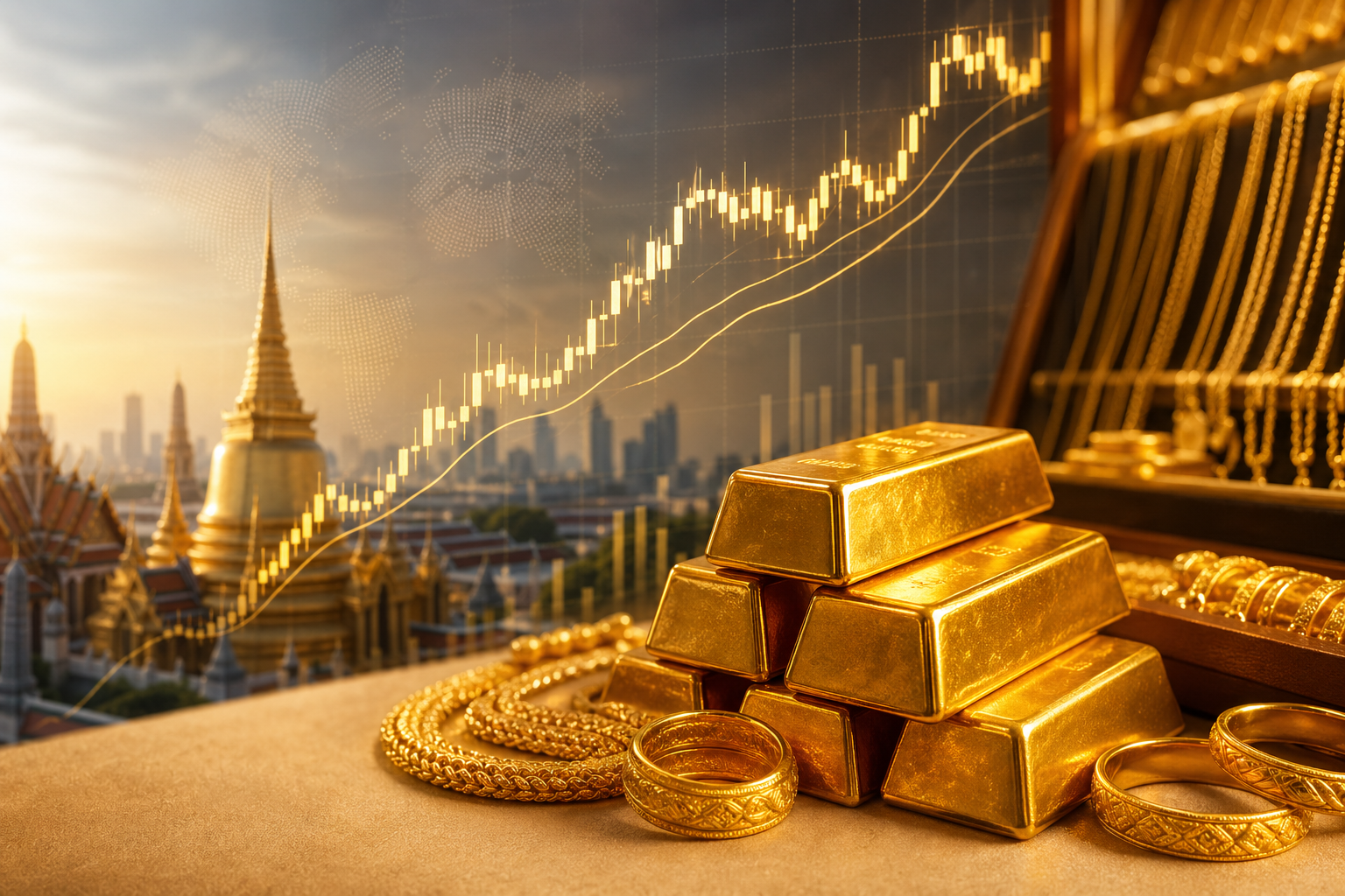 ราคาทองคำในประเทศไทย ตามประกาศสมาคมค้าทองคำ คำนวณอย่างไร ?